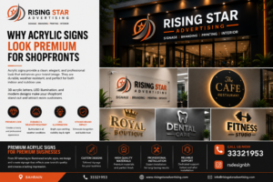 Why Acrylic Signs Look Premium for Shopfronts